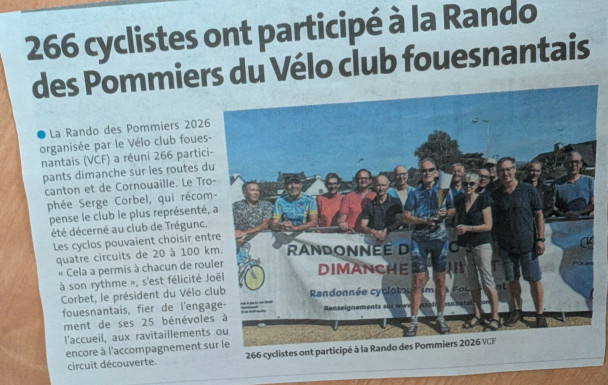 Rando des Pommiers du Vélo club foursnantais